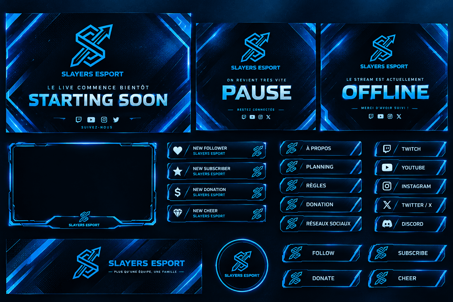 Kit overlay stream SLAYERS ESPORT